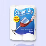 Clear Up 4 pack Kitchen Towel